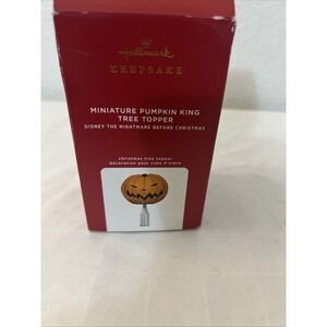 Hallmark Ornament Miniature Pumpkin King tree topper nightmare before‎ Christmas